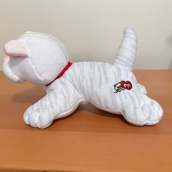 Tonka Pound Puppy White Cat Plush - Picture 6 of 9